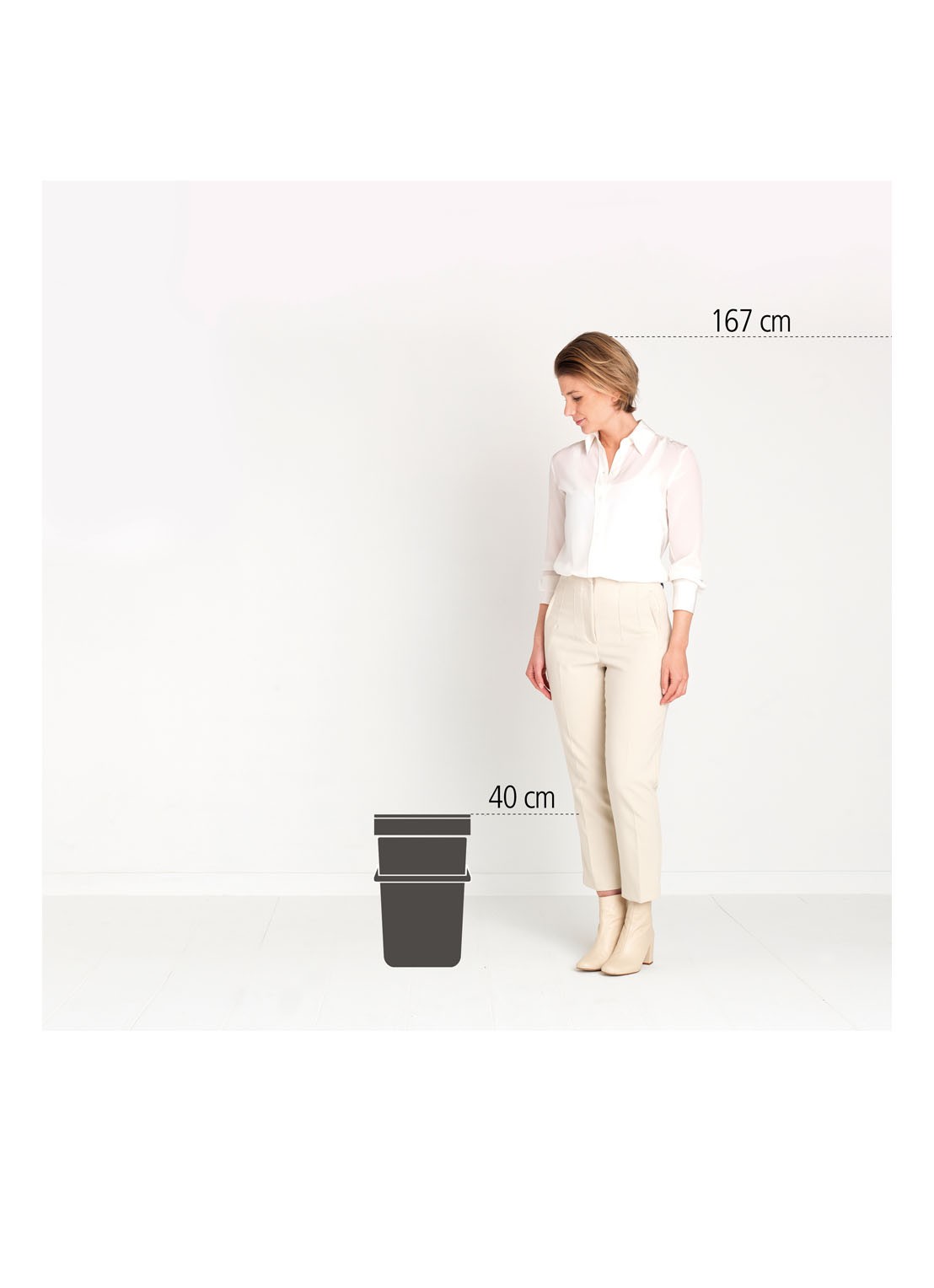 Brabantia Sort & Go prullenbak 25 liter - detail 7 antraciet