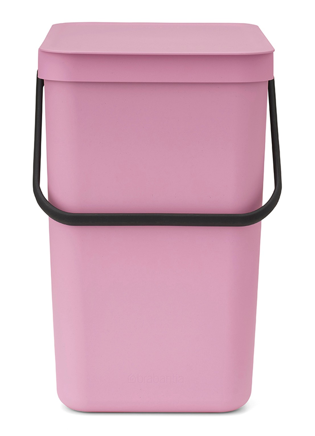 Brabantia Sort & Go prullenbak 25 liter - voorkant 6 donkerroze