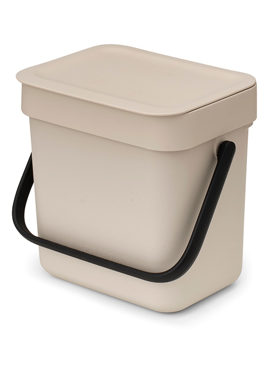 Brabantia Sort & Go prullenbak 3 liter - voorkant 2 beige