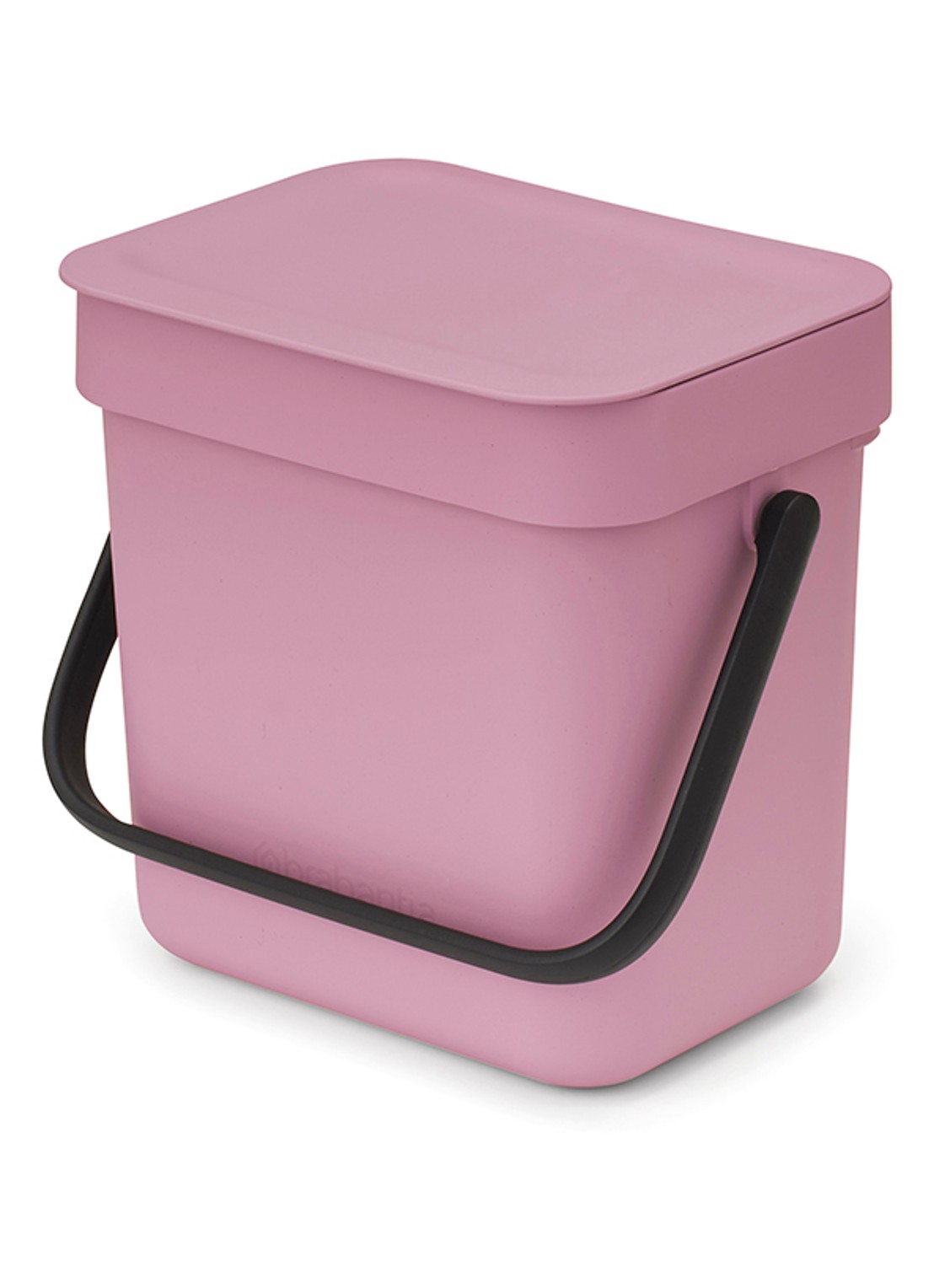 Brabantia Sort & Go prullenbak 3 liter - voorkant 2 donkerroze