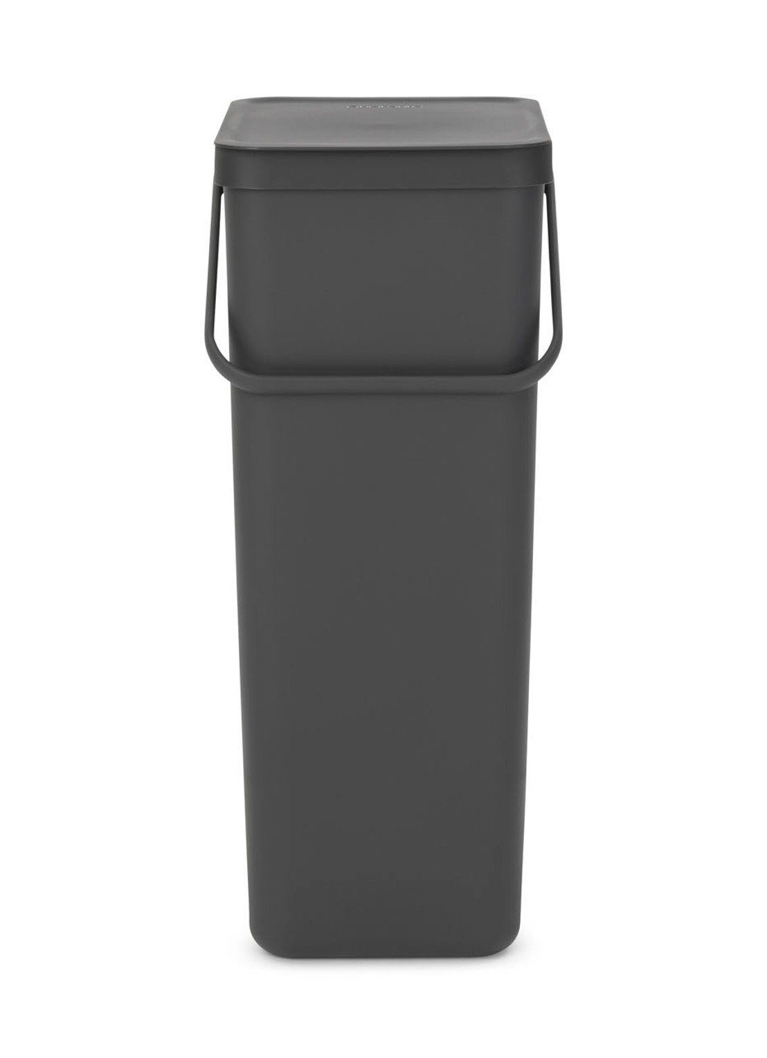 Brabantia Sort & Go prullenbak 40 liter - voorkant donkergrijs