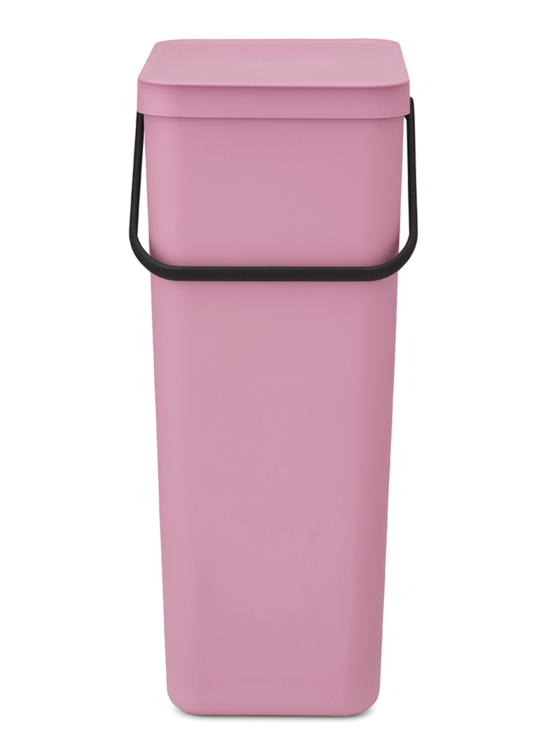 Brabantia Sort & Go prullenbak 40 liter - voorkant 7 donkerroze
