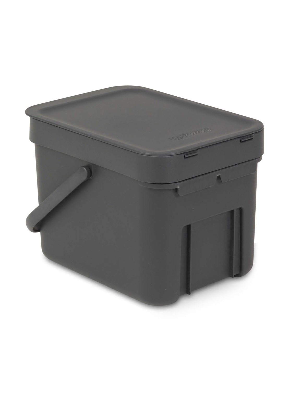 Brabantia Sort & Go prullenbak 6 liter - achterkant antraciet