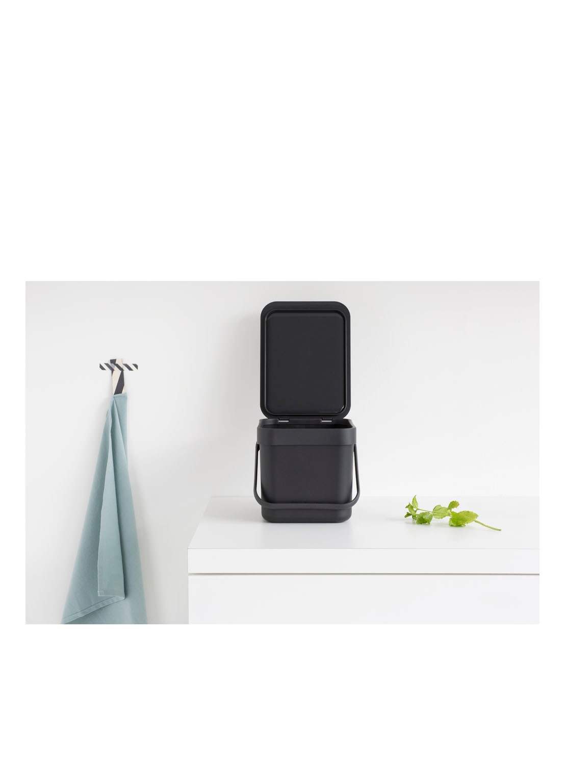 Brabantia Sort & Go prullenbak 6 liter - detail 6 antraciet