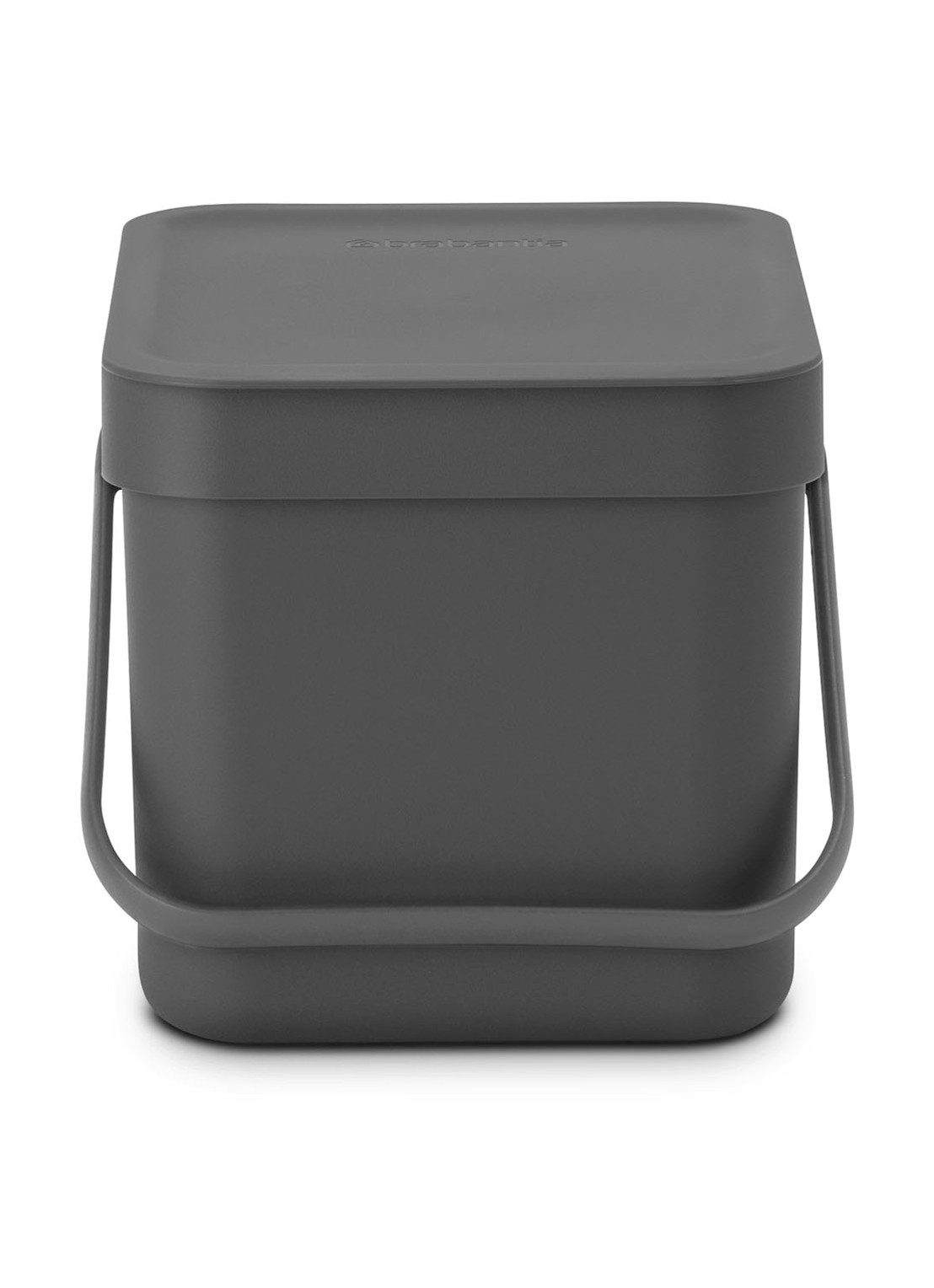 Brabantia Sort & Go prullenbak 6 liter - voorkant 2 antraciet