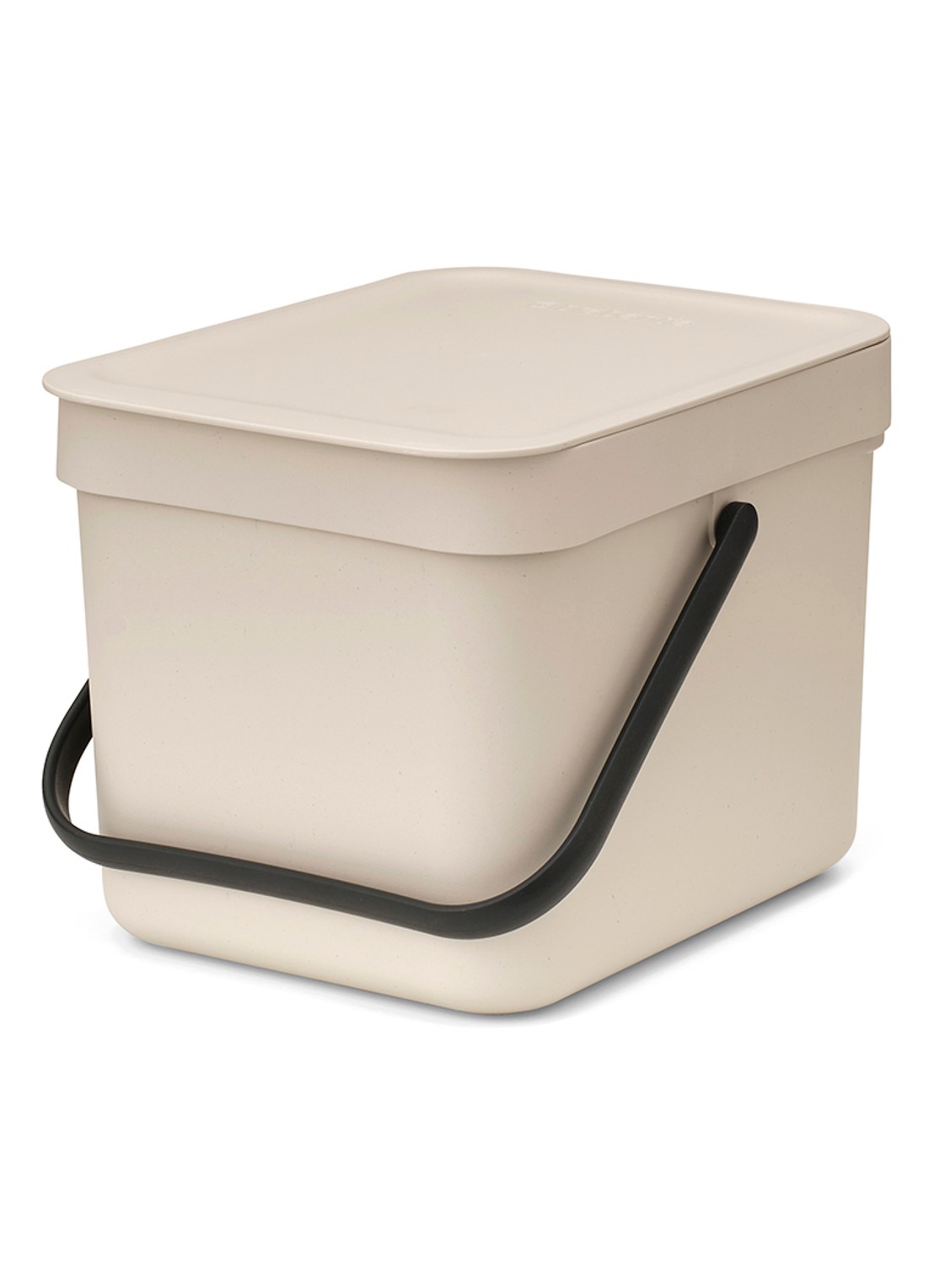 Brabantia Sort & Go prullenbak 6 liter - voorkant 8 beige