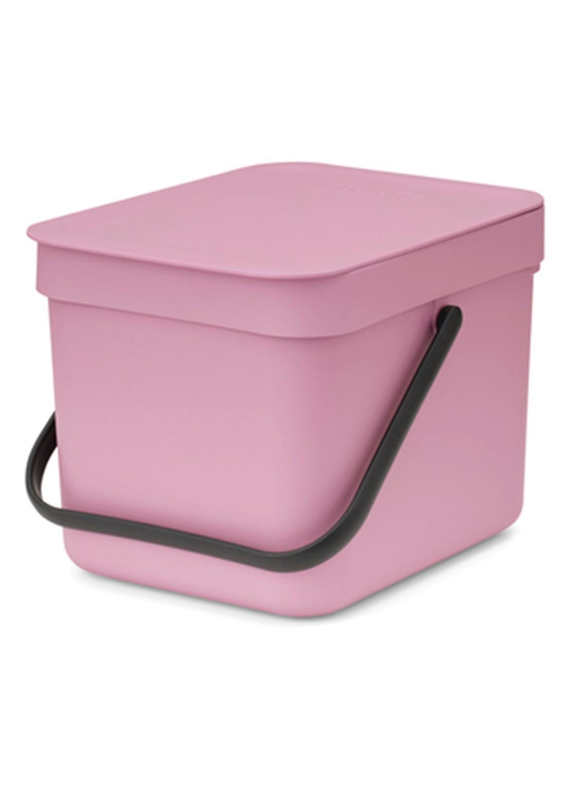 Brabantia Sort & Go prullenbak 6 liter - voorkant 2 donkerroze