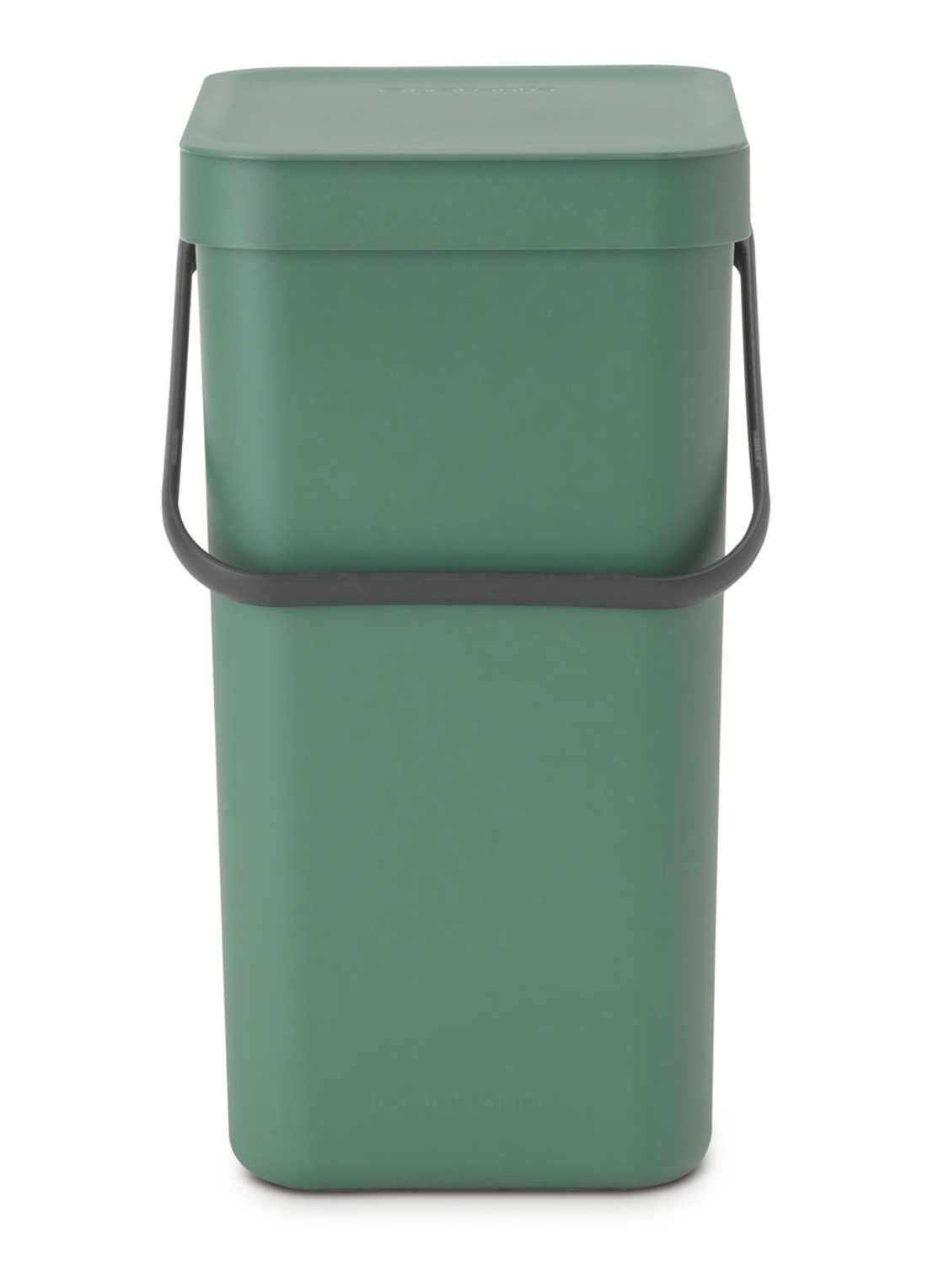 Brabantia Sort & Go prullenbak met hengsel 12 liter - voorkant 4 olijfgroen