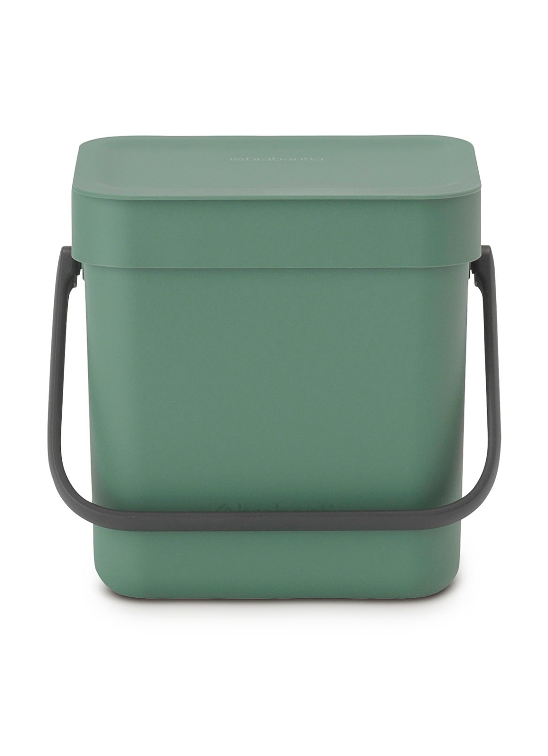 Brabantia Sort & Go prullenbak met hengsel 3 liter - voorkant 6 olijfgroen