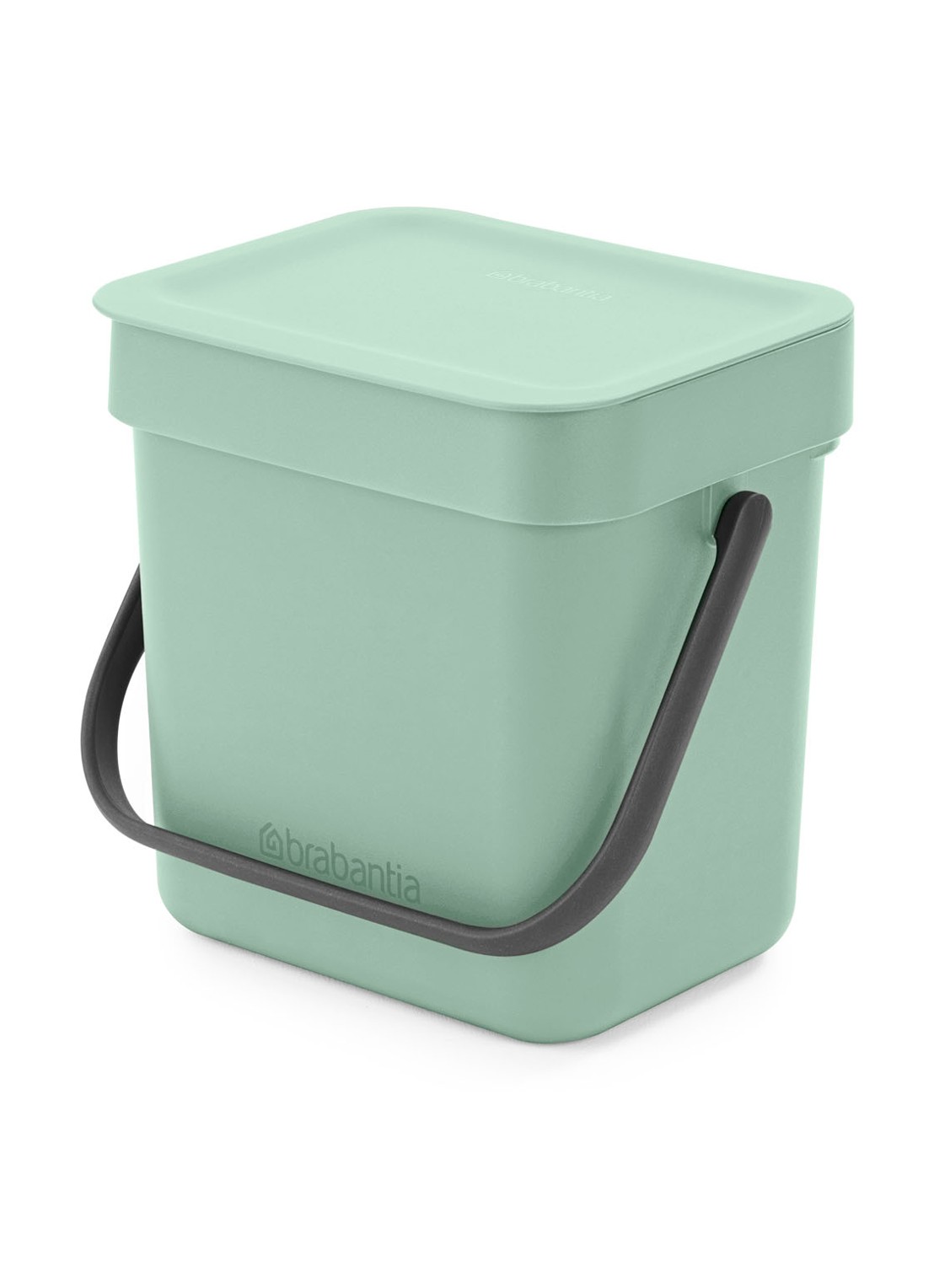 Brabantia Sort & Go prullenbak met hengsel 3 liter - voorkant 7 mint