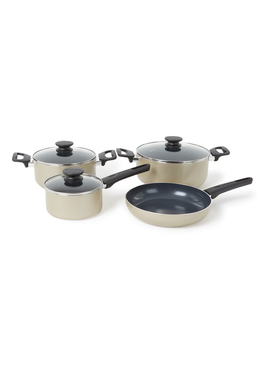 Brabantia Start 2 Cook pannenset 4-delig - voorkant 3 goud