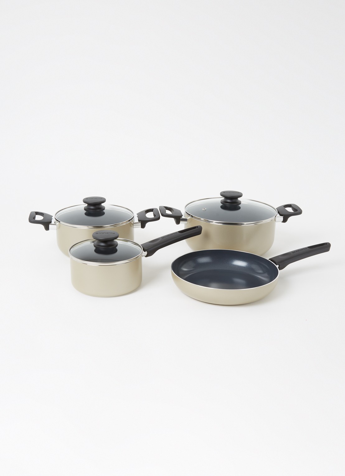 Brabantia Start 2 Cook pannenset 4-delig - voorkant 4 goud