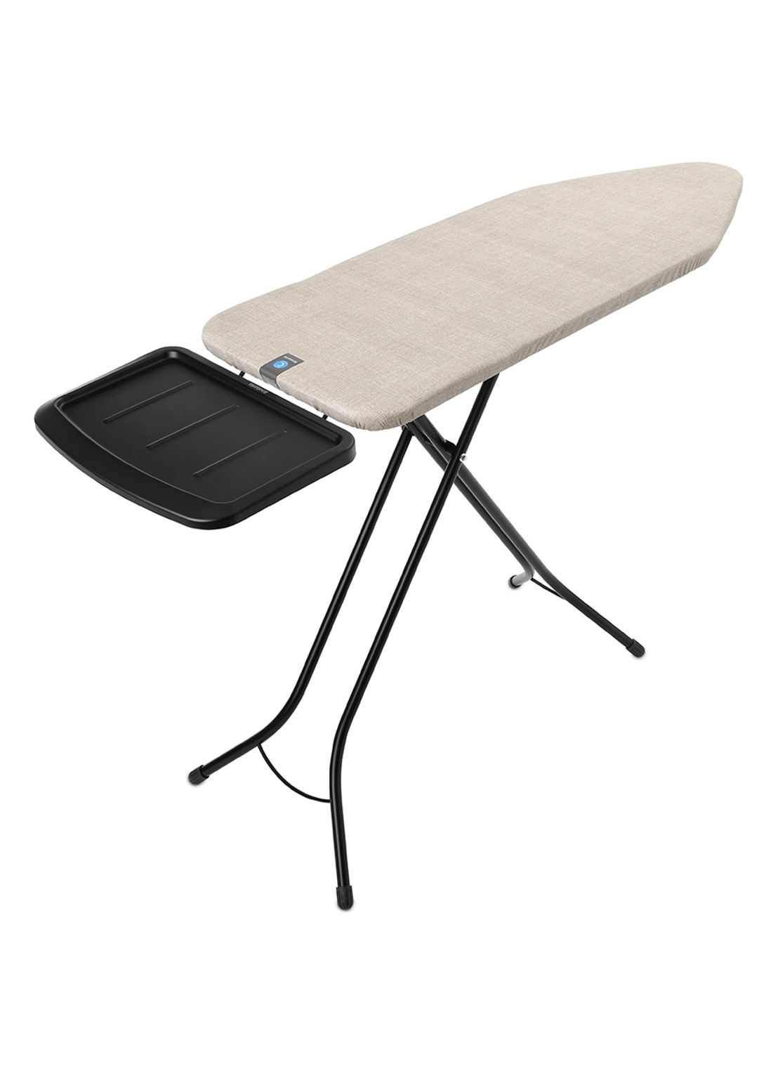 Brabantia Strijkplank C met Stoomunithouder 124 x 45 cm - voorkant 2 beige