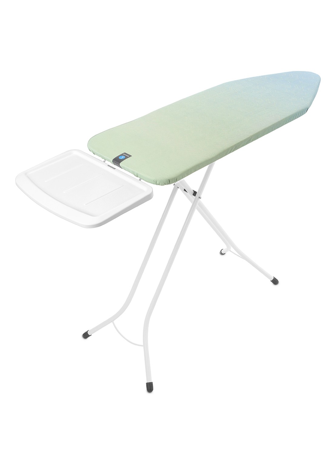 Brabantia Strijkplank C met Stoomunithouder 124 x 45 cm  - voorkant 2 groen