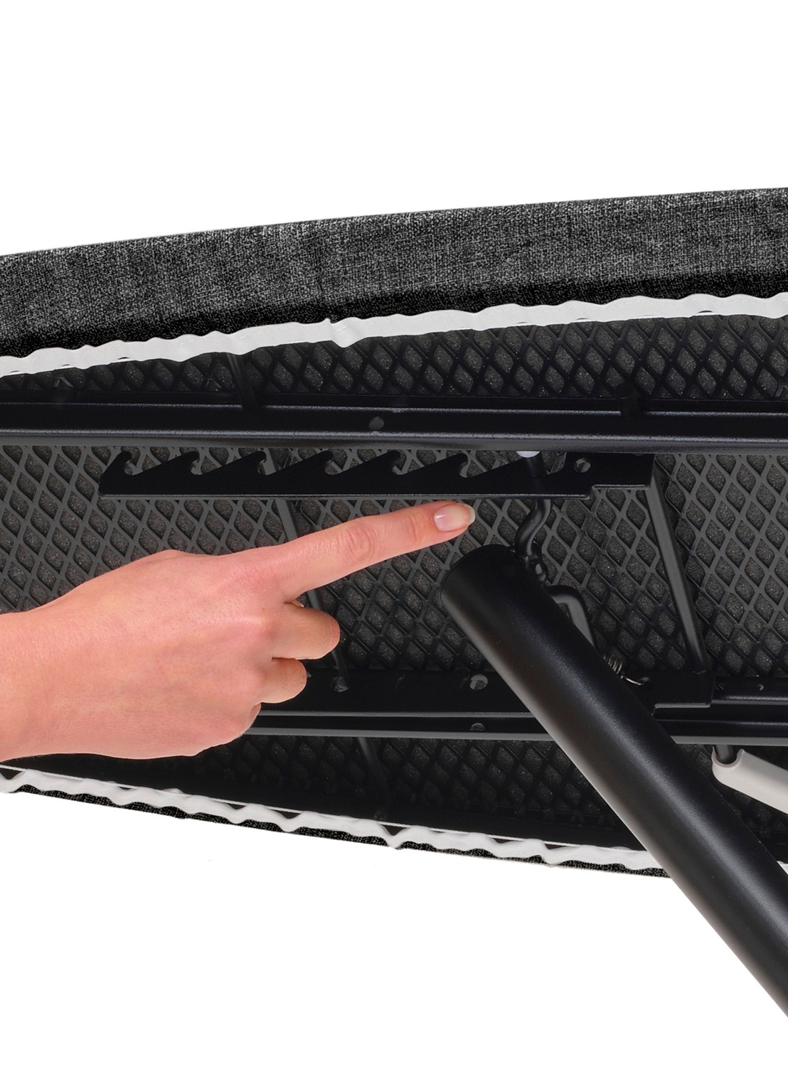 Brabantia Strijkplank en stoombord D 2 in 1 135 x 45 cm - detail 8 zwart