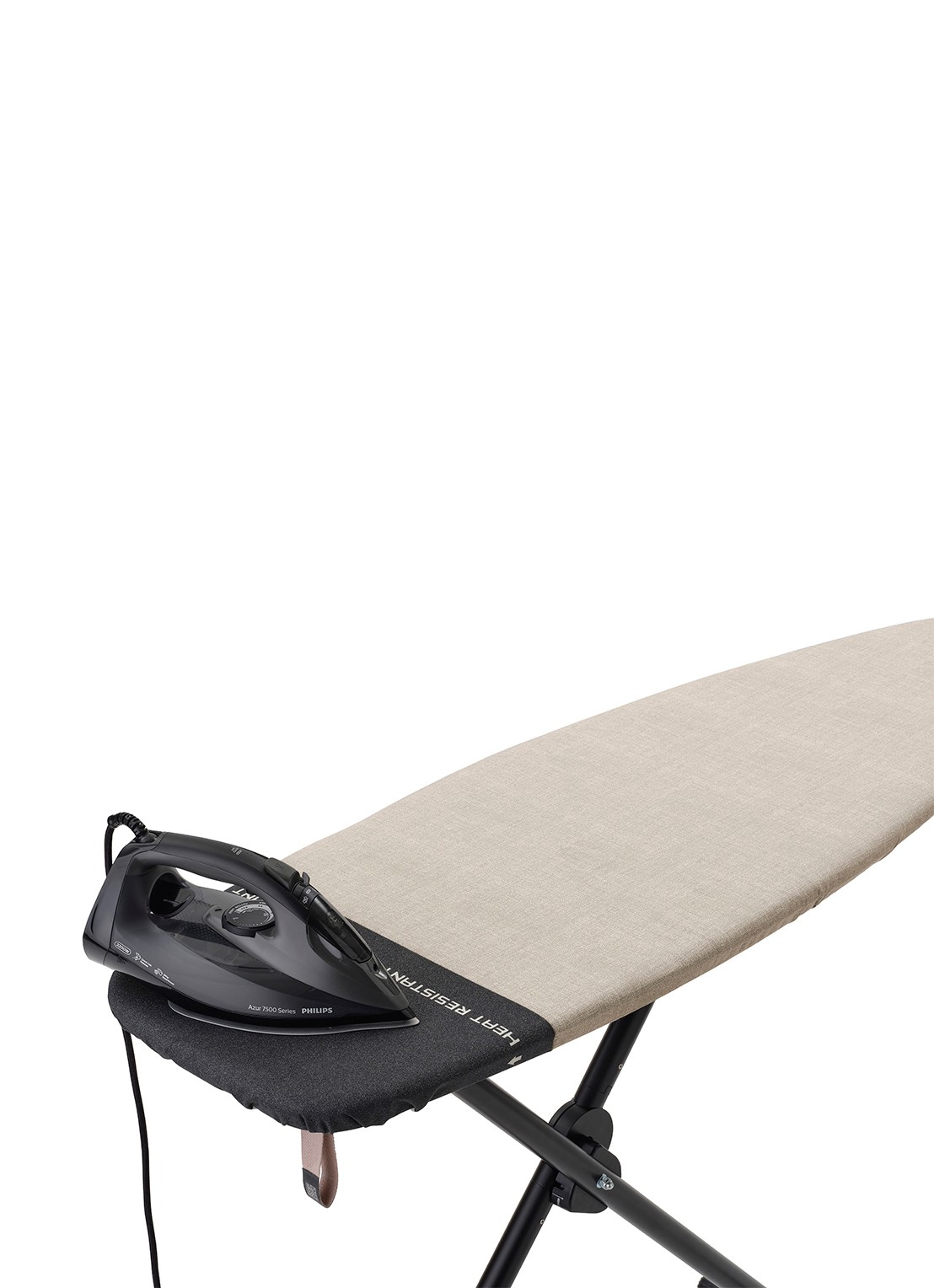 Brabantia Strijkplank en stoombord D 2 in 1 135 x 45 cm - detail 2 middengrijs