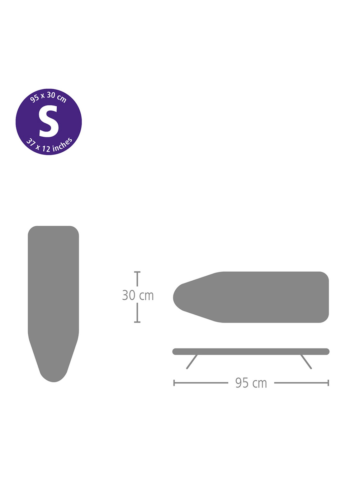 Brabantia TableTop Tafelstrijkplank S 95 x 30 cm - detail 6 wit