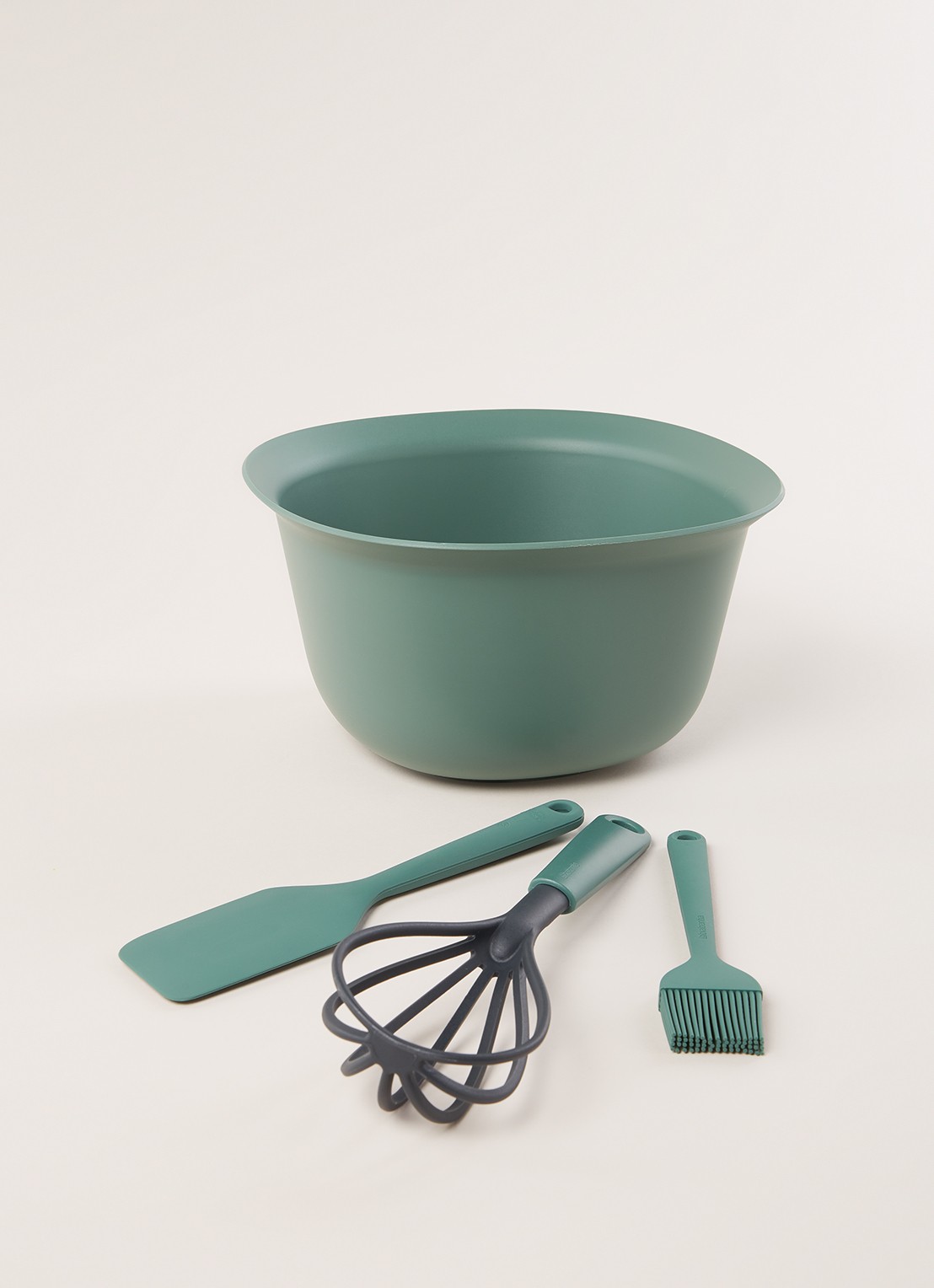 Brabantia TASTY+ bakset 4-delig - voorkant 2 flessengroen