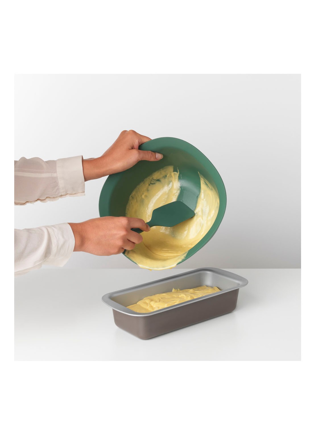 Brabantia TASTY+ beslagkom 3,2 liter - voorkant 2 flessengroen