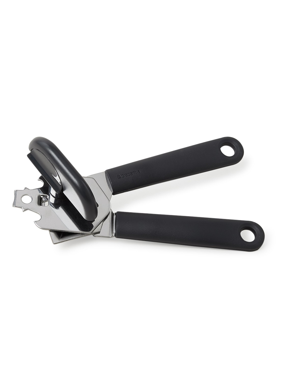 Brabantia TASTY+ blikopener met flesopener - voorkant 2 donkergrijs