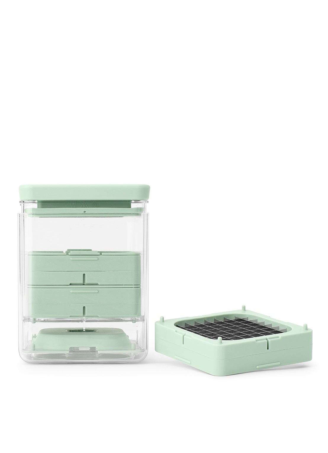 Brabantia  Tasty+ groentesnijder 15,1 cm - voorkant groen