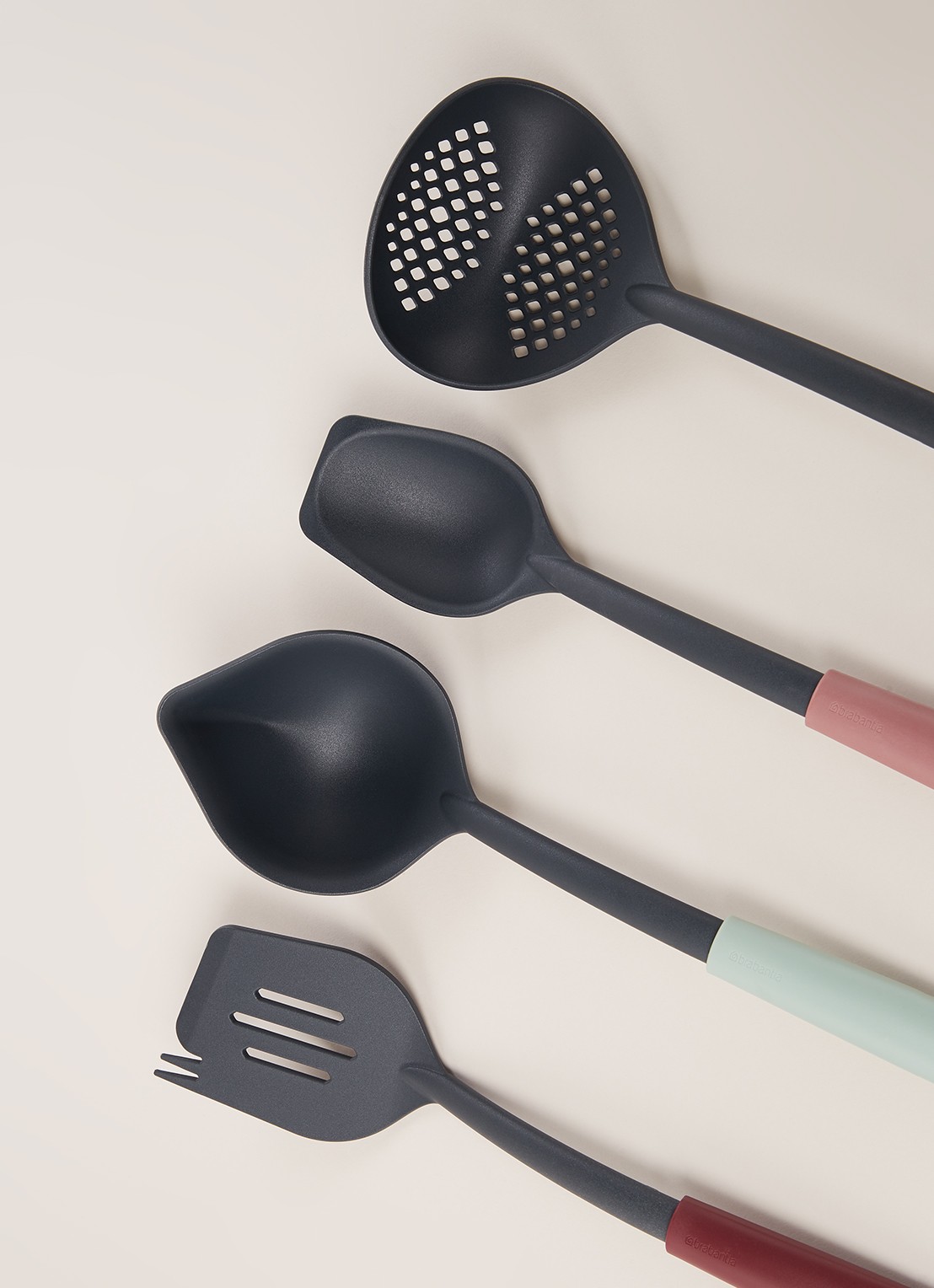 Brabantia TASTY+ keukengereiset 4-delig - detail 3 donkergrijs