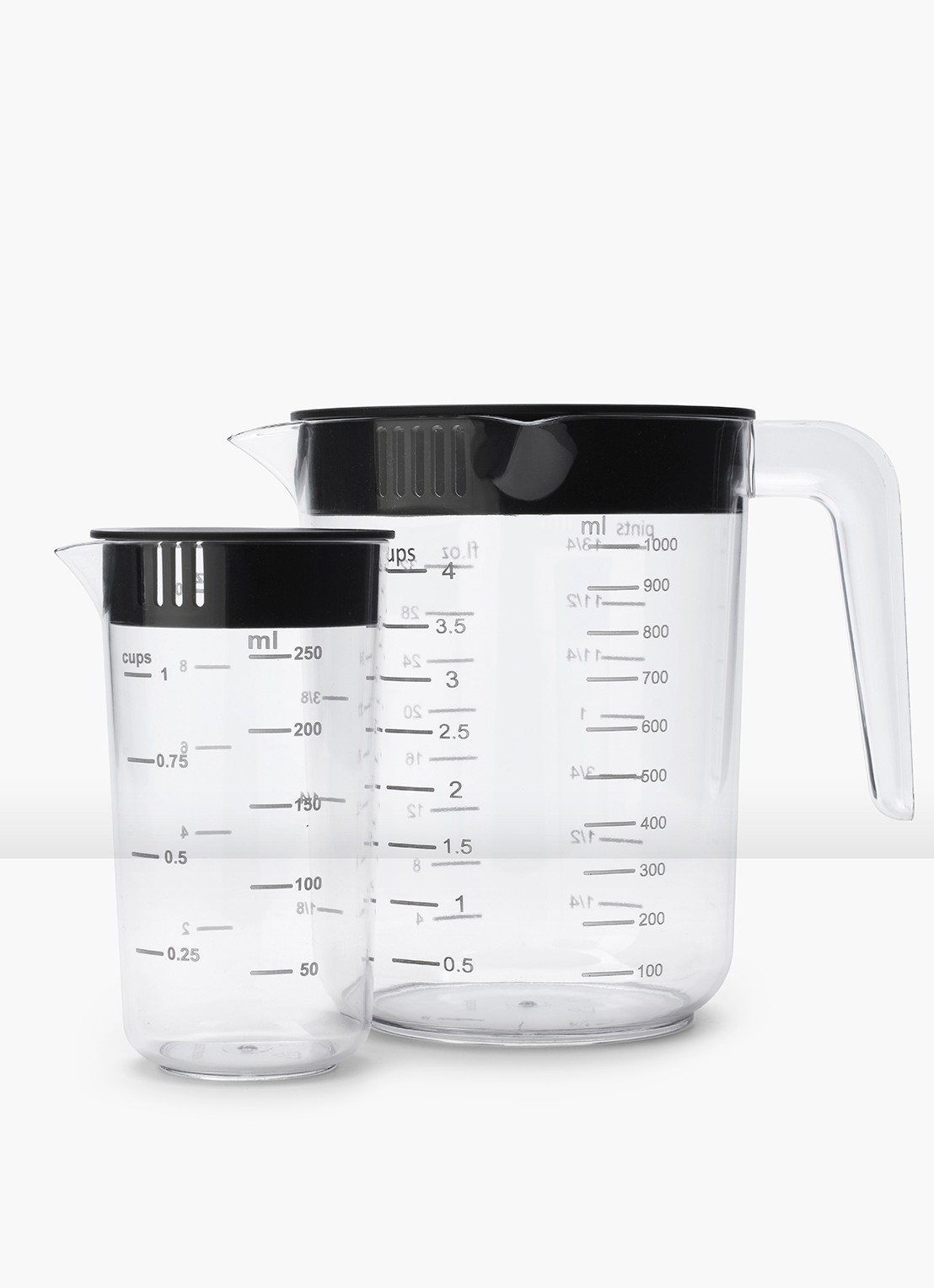 Brabantia  Tasty+ maatbeker set van 2 - voorkant grijs