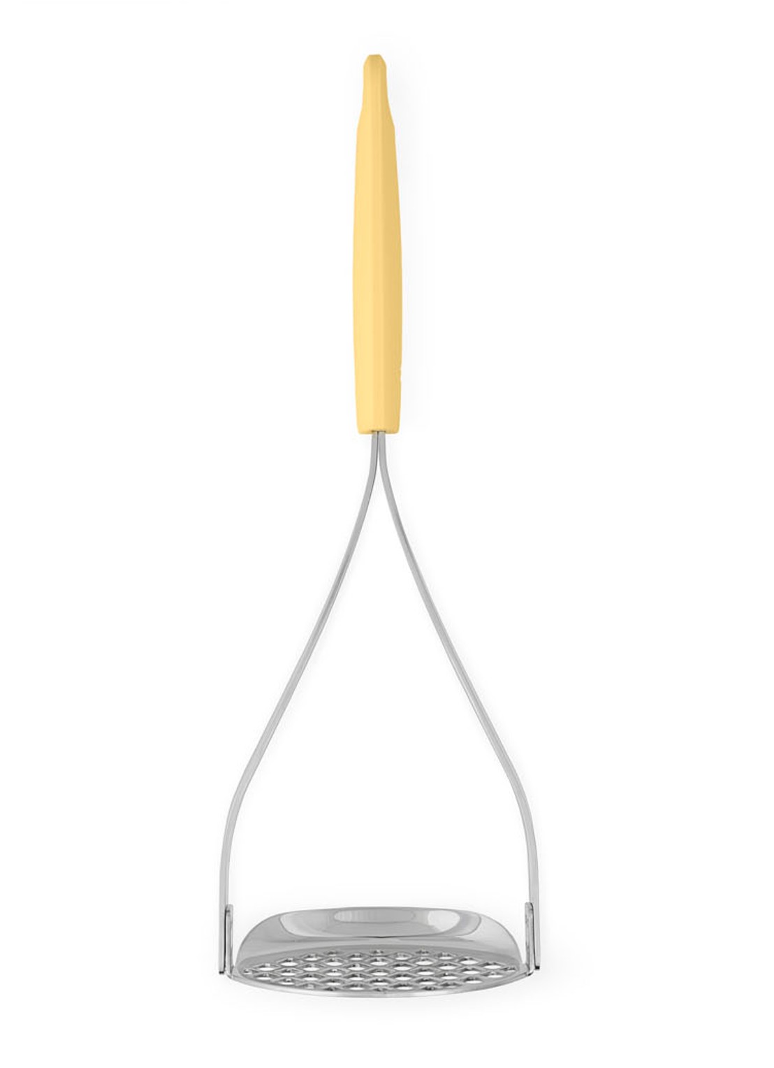 Brabantia Tasty+ pureestamper en lepel - voorkant 4 vanillegeel