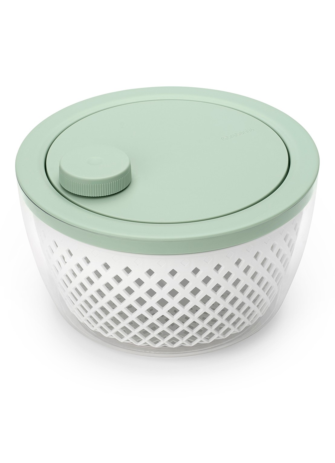 Brabantia  Tasty+ sla centrifuge 25 cm - voorkant groen