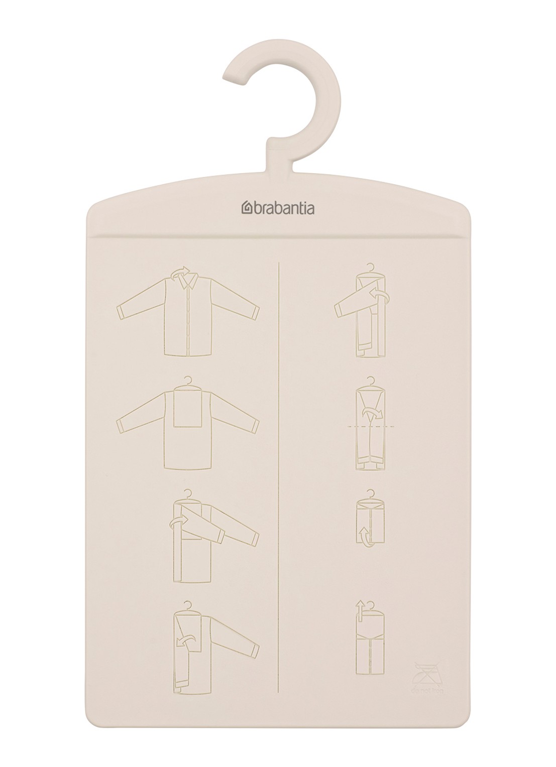 Brabantia Wasgoed vouwplank - voorkant 3 beige