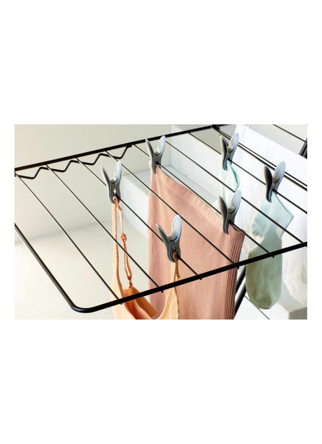 Brabantia Wasknijper set van 8 - detail 3 zwart