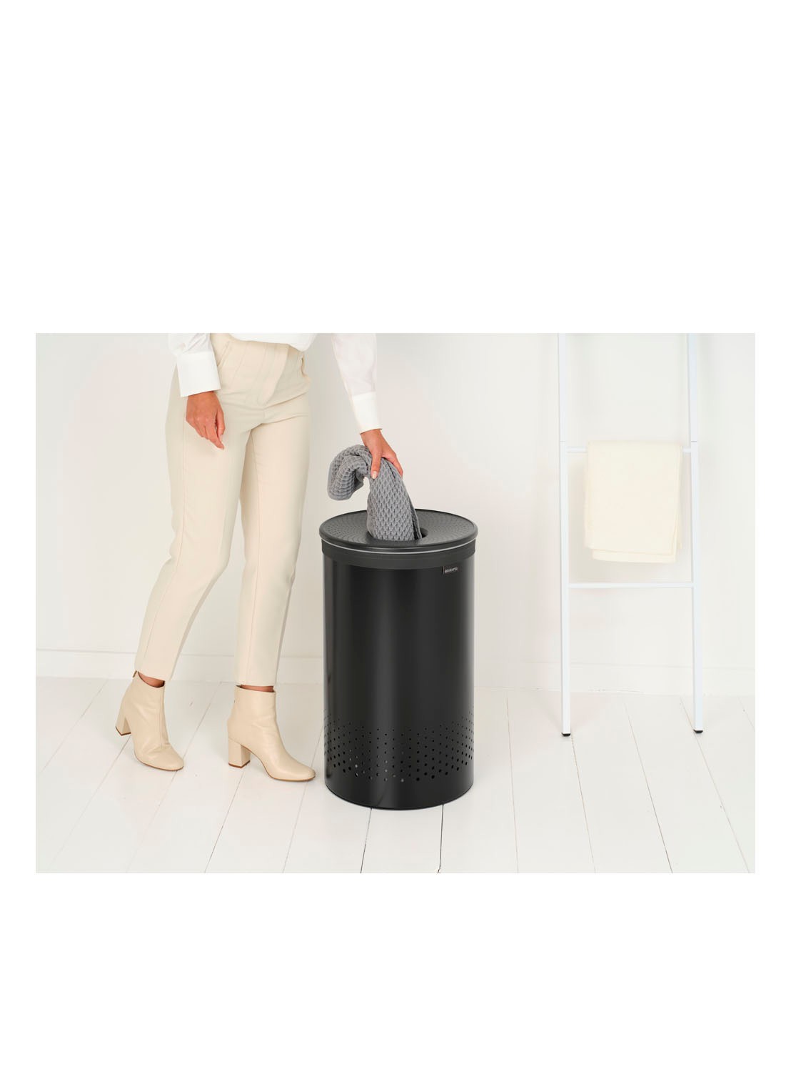 Brabantia Wasmand 63,5 cm - detail 6 zwart