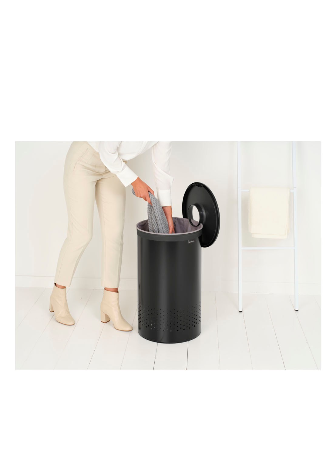 Brabantia Wasmand 63,5 cm - detail 7 zwart