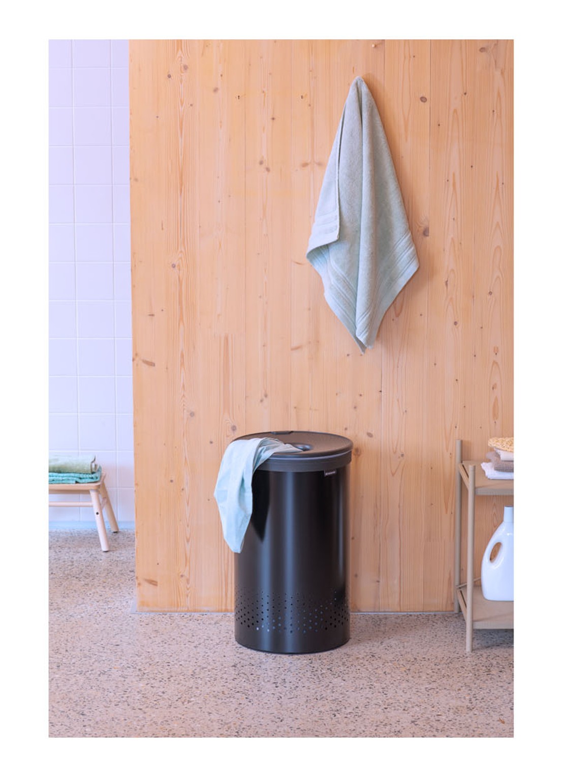 Brabantia Wasmand 63,5 cm - voorkant 3 zwart