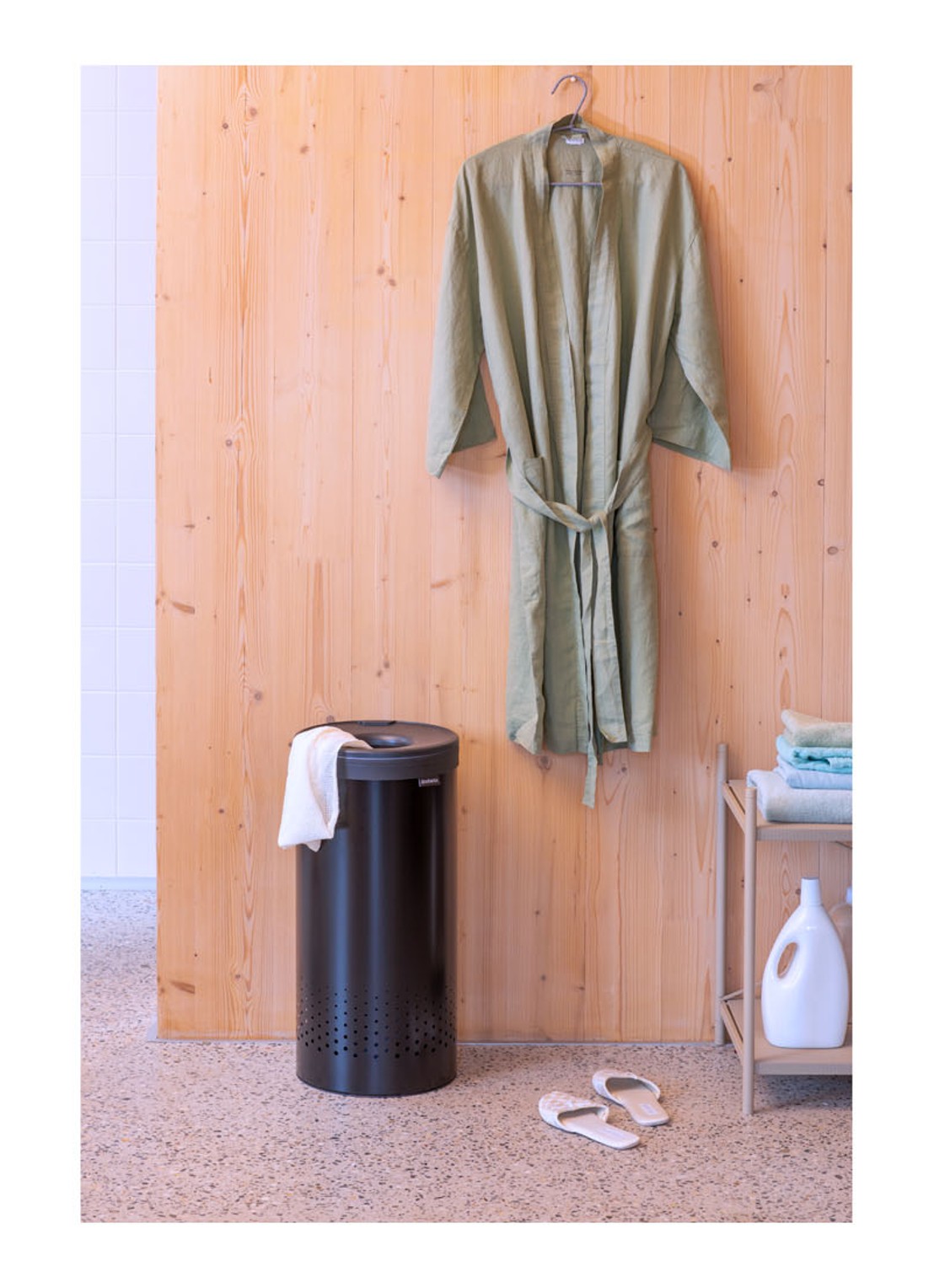 Brabantia Wasmand 63,5 x 30 cm - voorkant 8 zwart