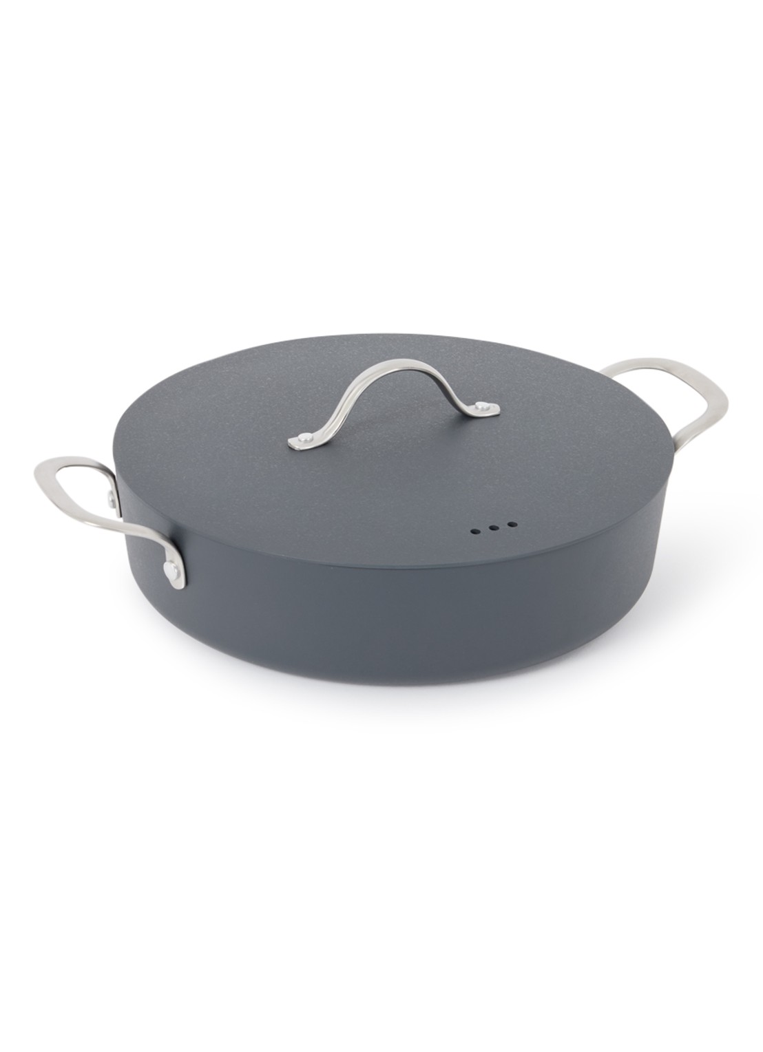 Brabantia Zenn hapjespan Ø28 cm - voorkant zwart