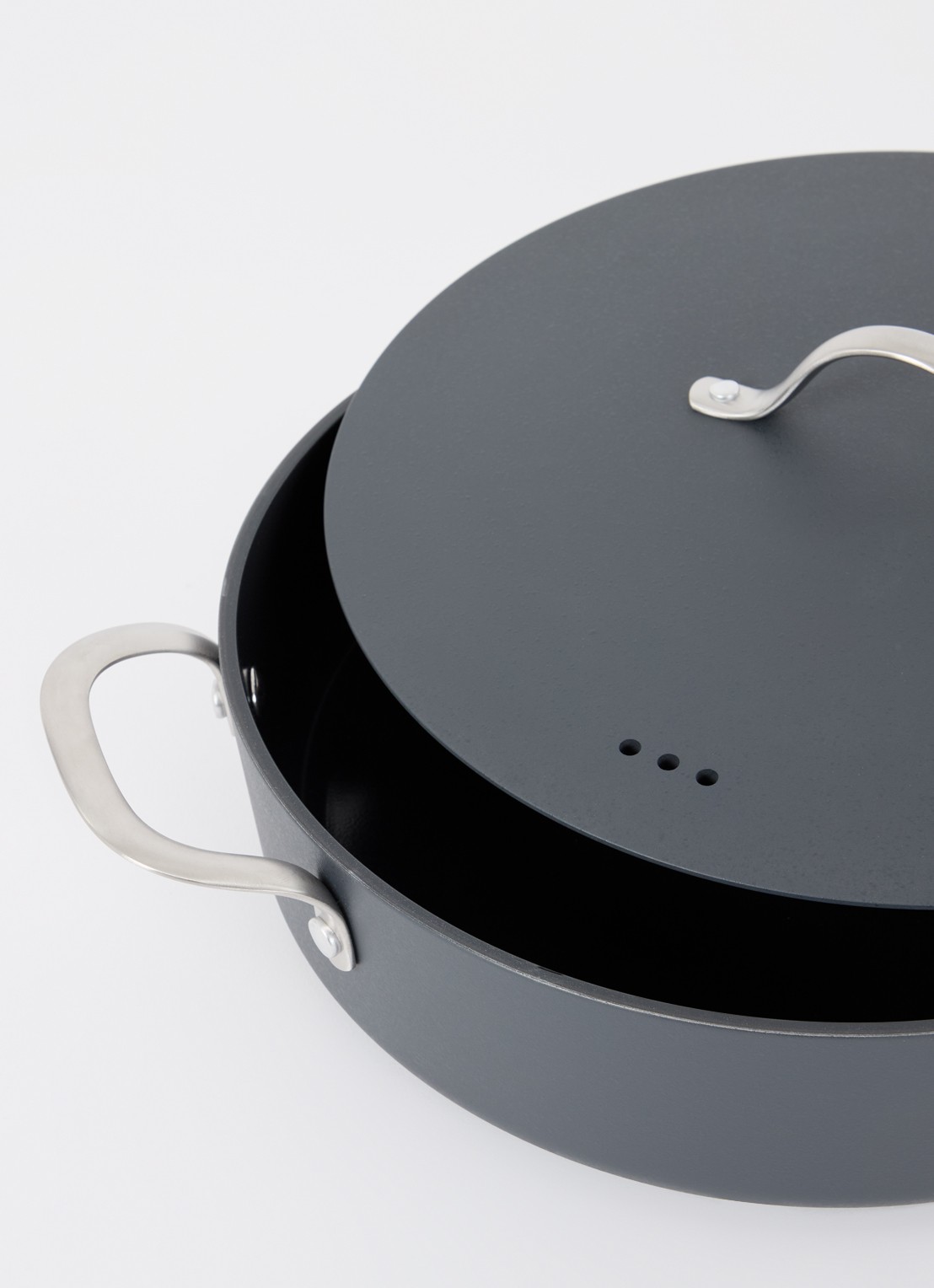 Brabantia Zenn hapjespan Ø28 cm - voorkant 2 zwart