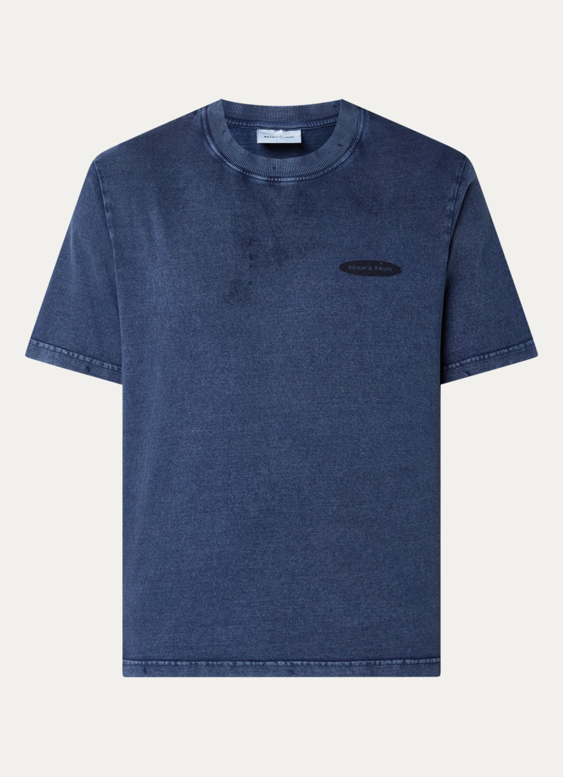 Bram's Fruit F*ck Off T-shirt met logo- en backprint - voorkant 3 indigo
