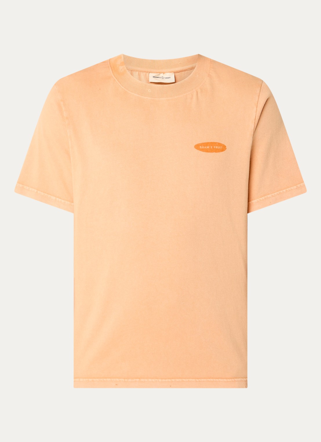 Bram's Fruit F*ck Off T-shirt met logo- en backprint - voorkant orange