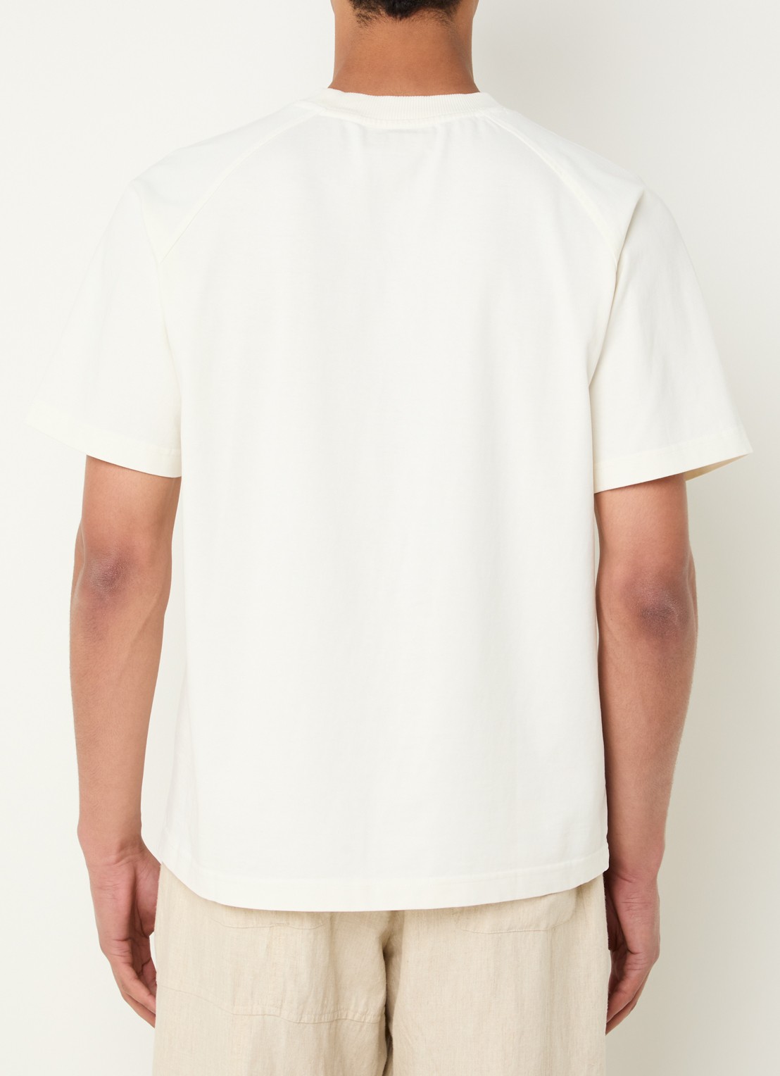 Bram's Fruit F*ck Off T-shirt met print - achterkant 4 gebroken wit