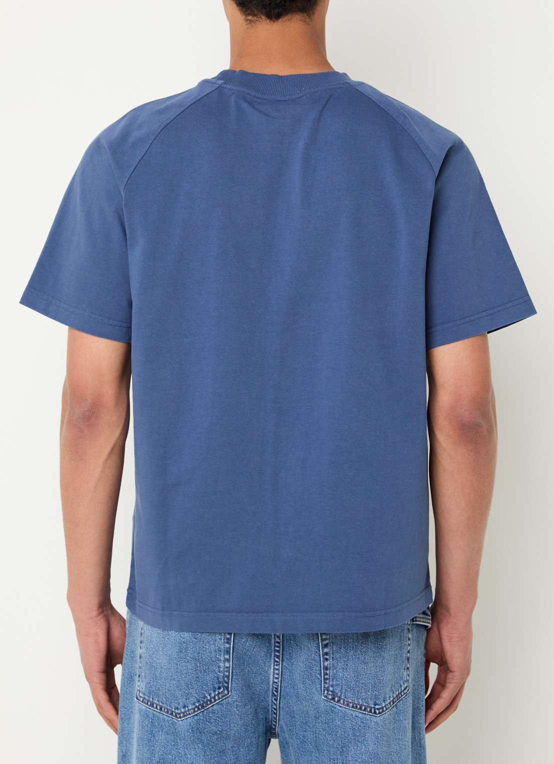 Bram's Fruit F*ck Off T-shirt met print - achterkant 4 indigo