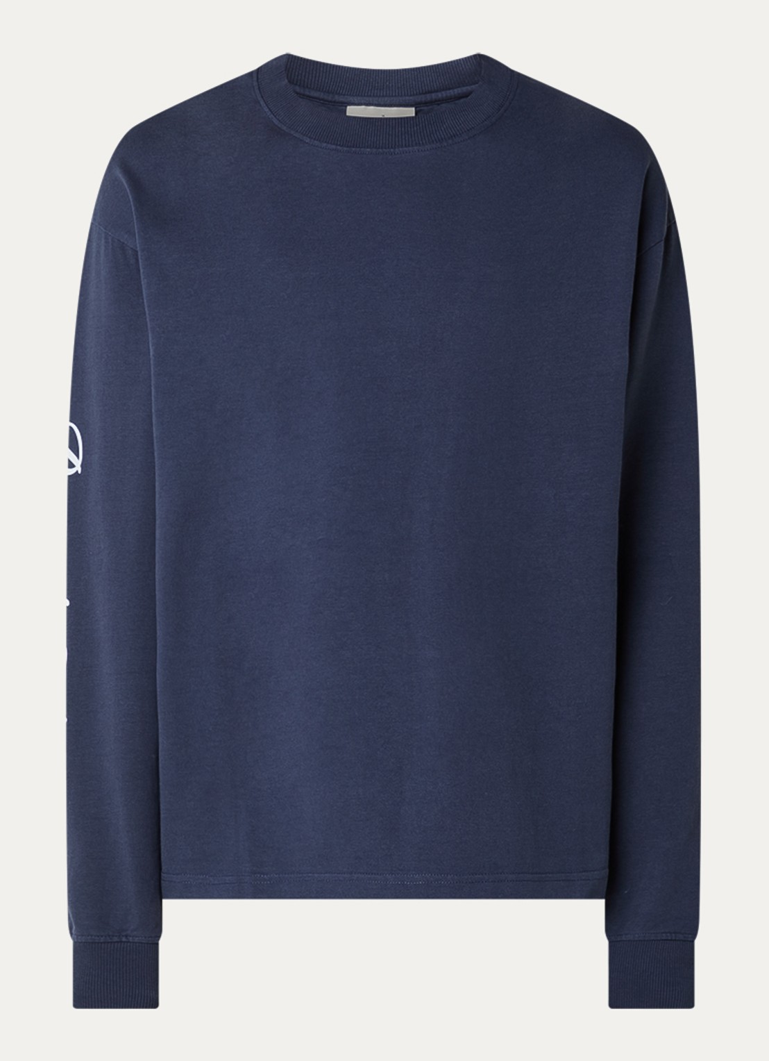 Bram's Fruit Longsleeve met print - voorkant 2 donkerblauw