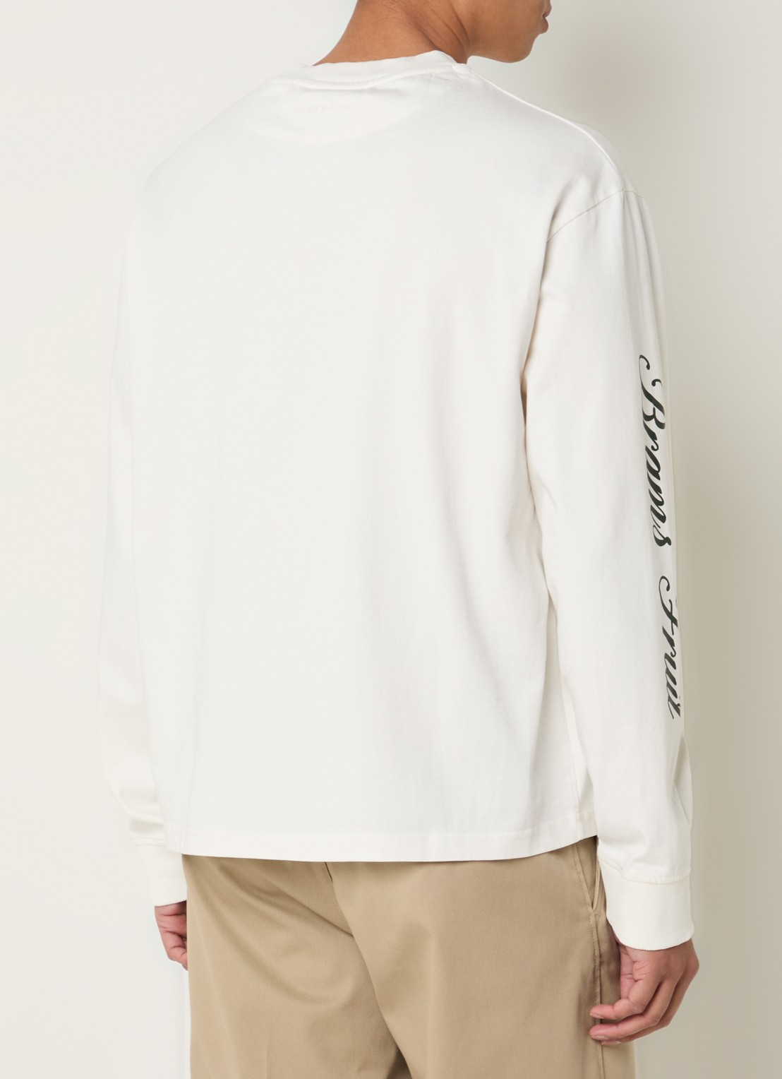 Bram's Fruit Longsleeve met print - achterkant 3 wit