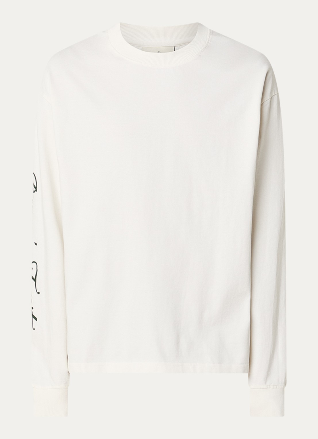 Bram's Fruit Longsleeve met print - voorkant wit