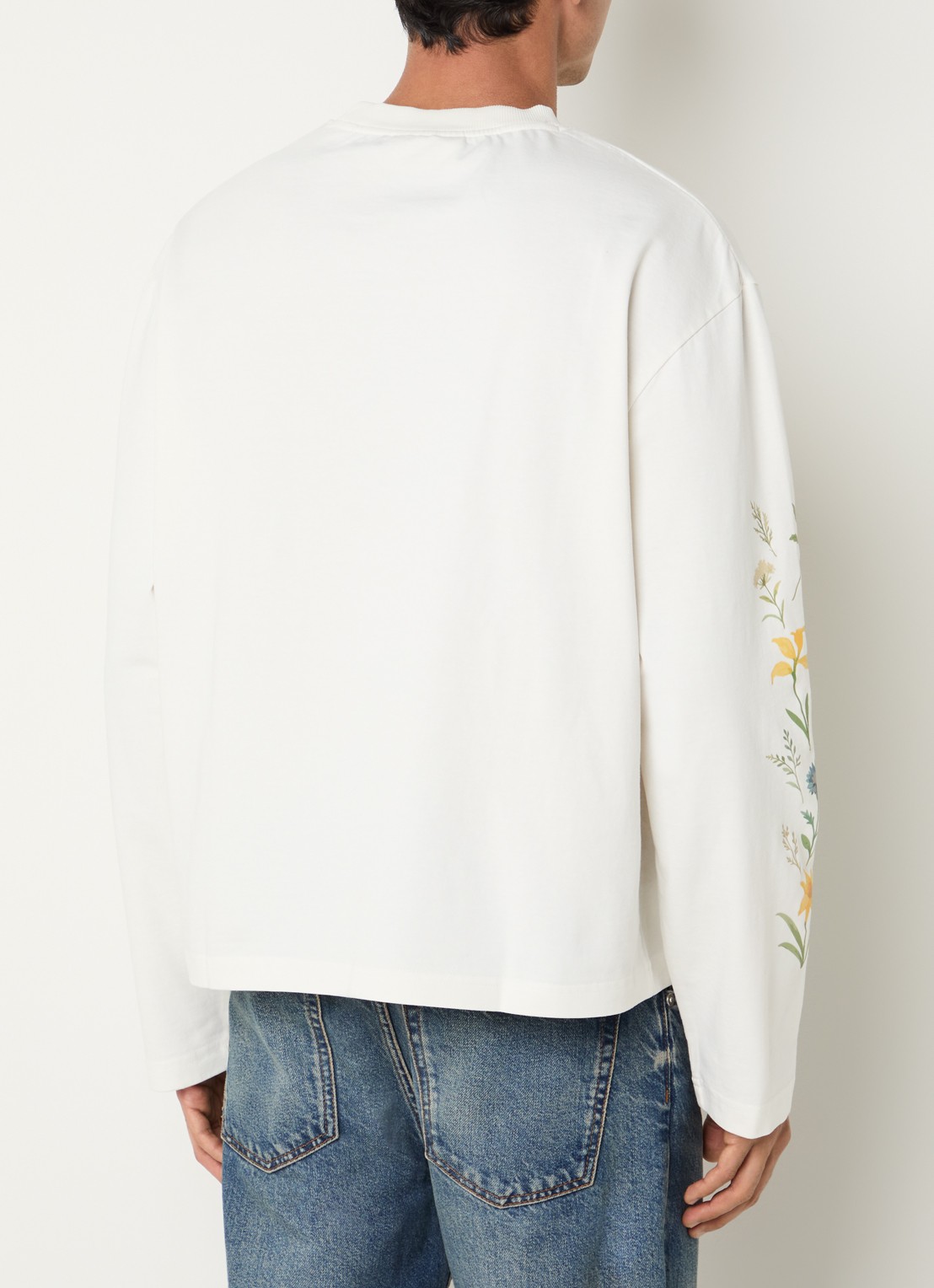 Bram's Fruit Robin longsleeve T-shirt met logo - achterkant wit