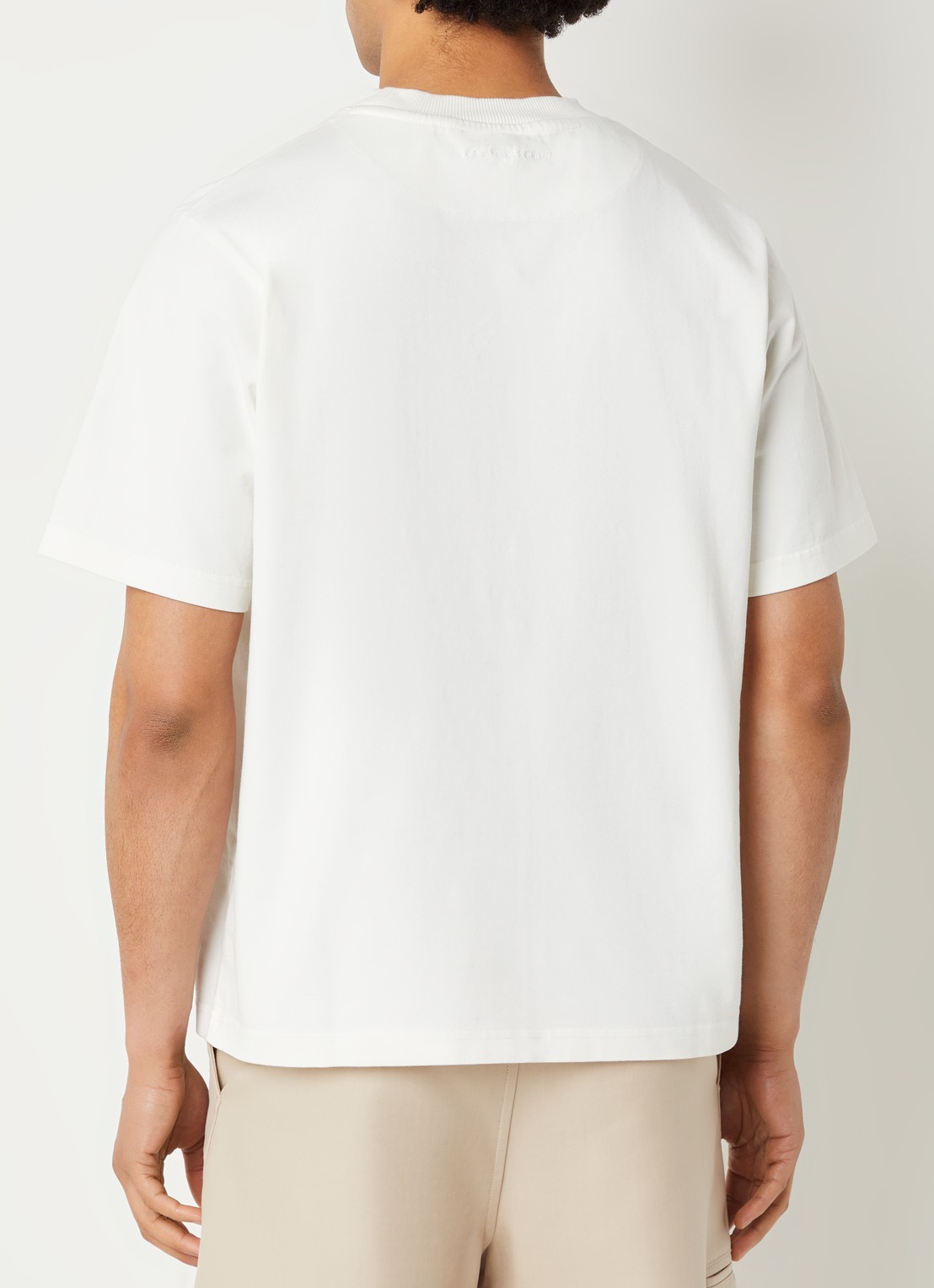 Bram's Fruit Script T-shirt met logo - achterkant 2 wit