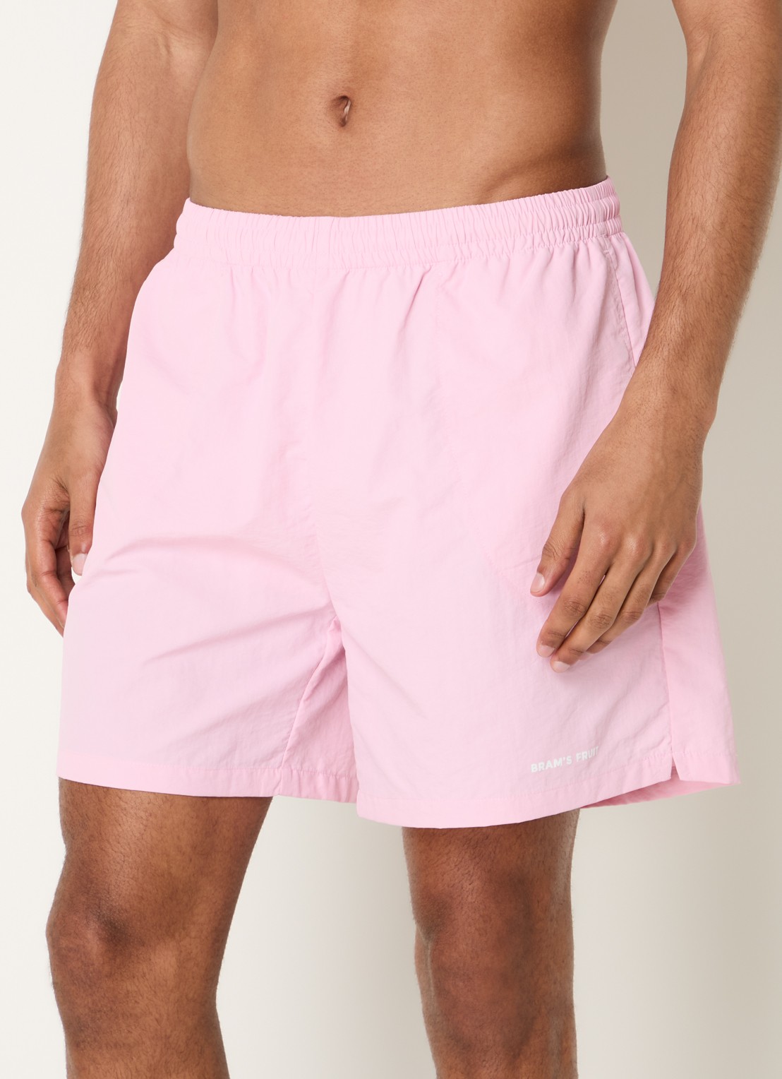 Bram's Fruit Zwemshorts met logo - detail 4 roze