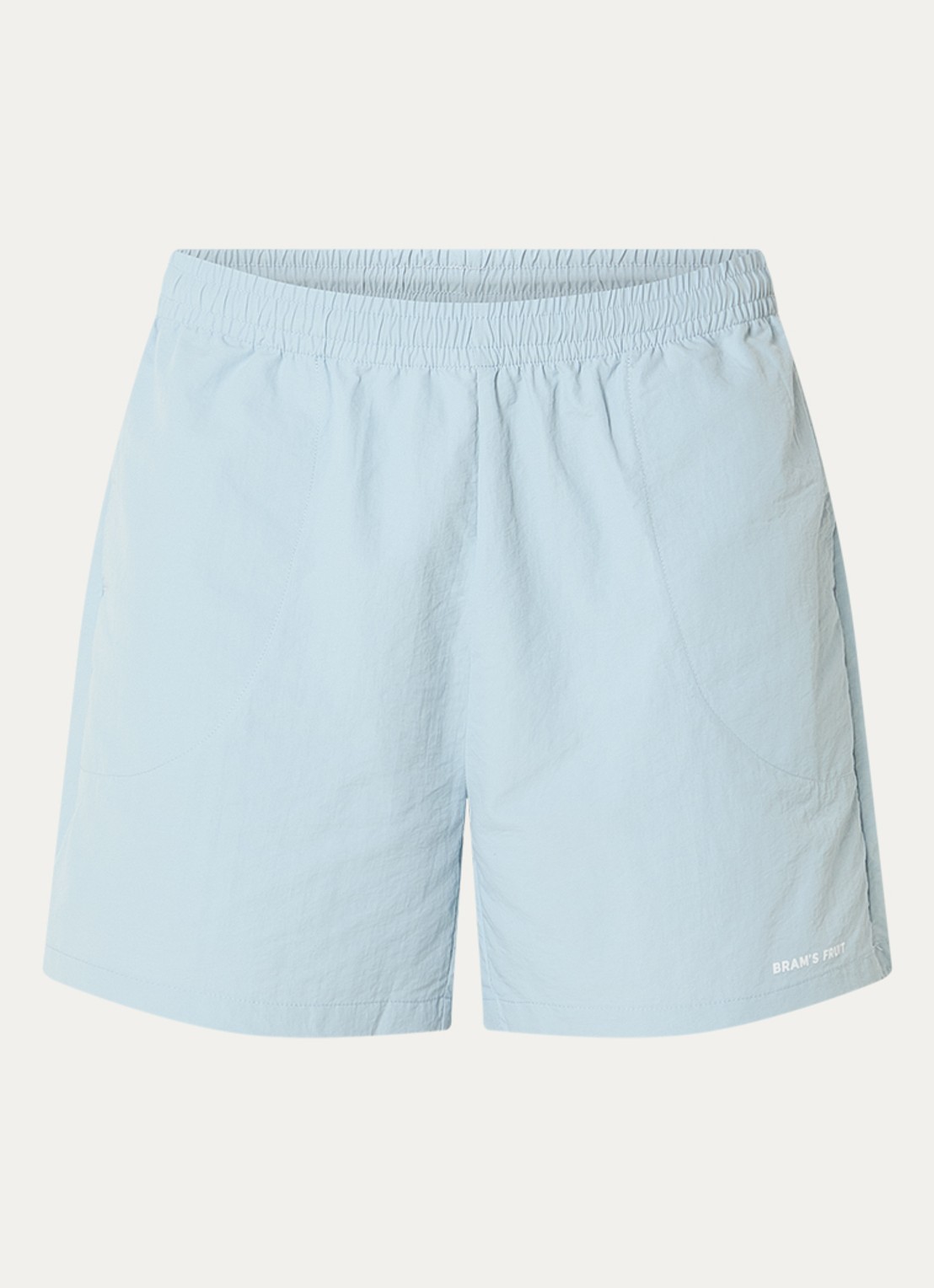 Bram's Fruit Zwemshorts met logo - voorkant blauwgrijs