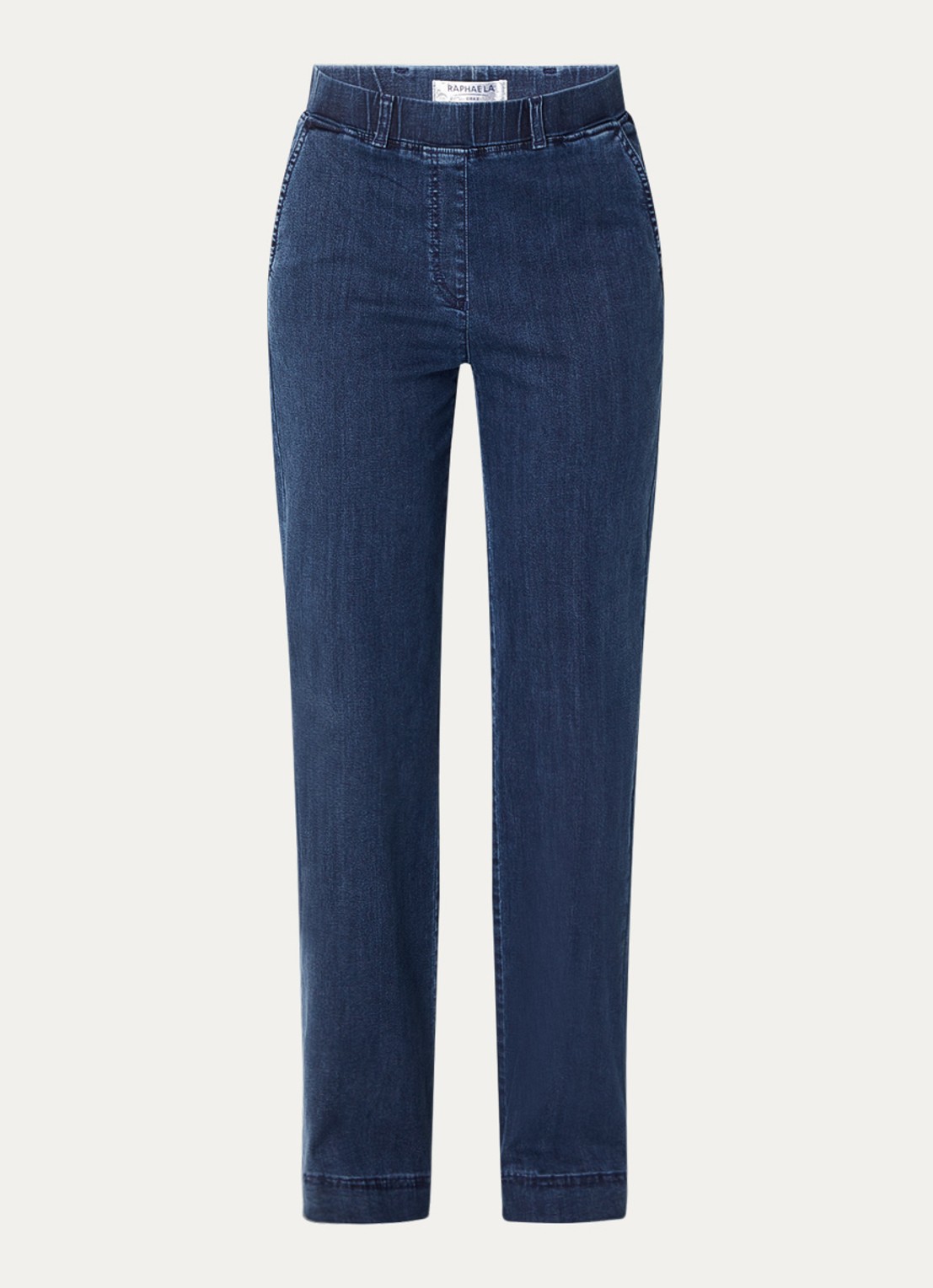 BRAX High waist straight fit jeans met steekzakken - voorkant 2 donkerblauw
