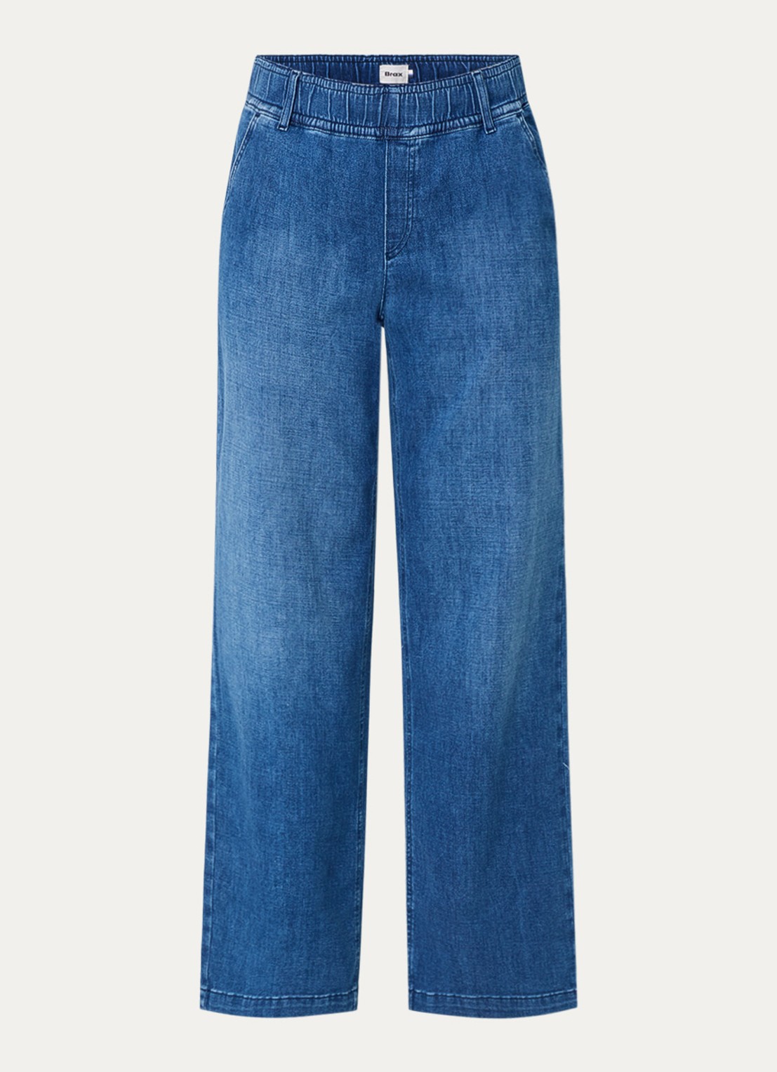 BRAX Maine high waist straight fit jeans met steekzakken  - voorkant 2 donkerblauw